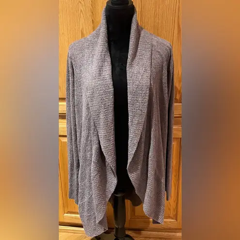 Barefoot Dreams CozyChic Lite Circle Cardigan Sweater in Mink Brown Size XS/S - Image 5