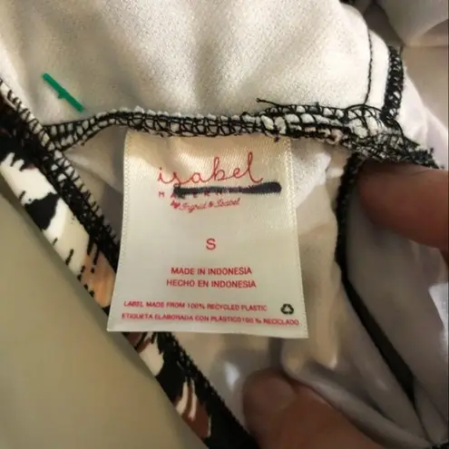 Isabel Maternity NWOT Cheetah Leopard Print Halter Swimsuit New One Piece Swim