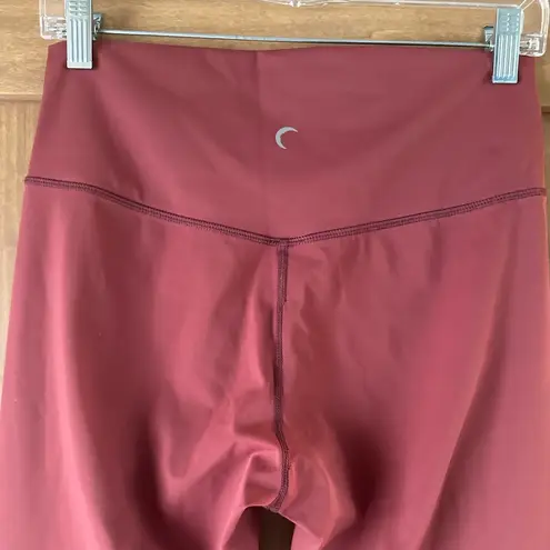 Zyia Active Berry Red Pear Moon Brilliant Hi-Rise 7/8 24" size 14-16