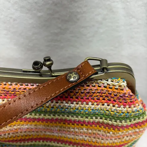 Patricia Nash Larueana Frame Spanish Woven Stripe Purse