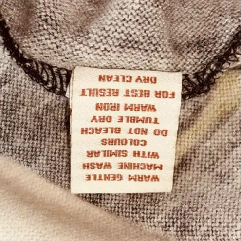 Aryeh Boho Retro Hippie Long Sleeve Sweater Dress Brown Purple Orange Large