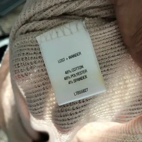 Lost + Wander | Beige V-neck Bell Sleeve Top