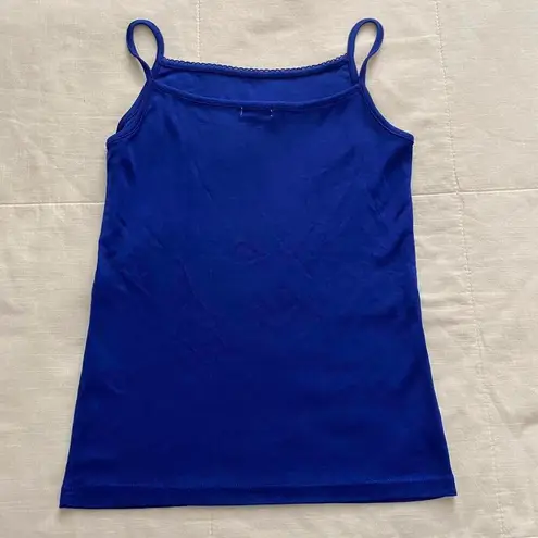 Japanese Brand Cobalt Blue Knit Tank Top size Small