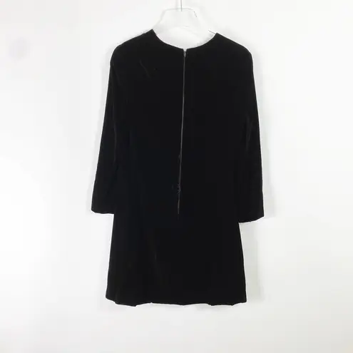 VINTAGE 70s CHUCK HOWARD Long Sleeve Velvet Dress Size M