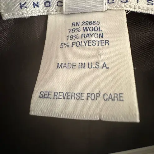 Pendleton  wool women’s size 12 black and white zip up blazer jacket‎ vintage -