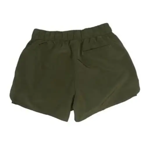 Zella Womens Olive Green Elastic Flowy High Waisted Casual Athletic Shorts Sz XS