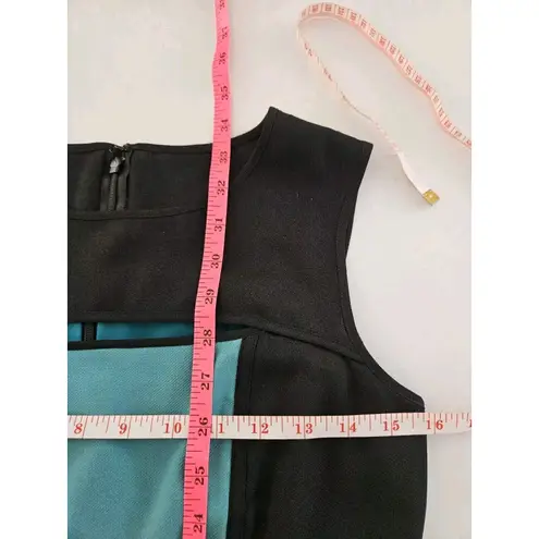 Marc New York Andrew Marc 90s Retro Colorblock Dress Size 4 Front Cutout