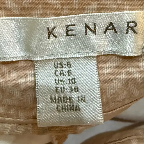 Kenar 90s Vintage Tan Patterned Shorts / 6 / Excellent condition