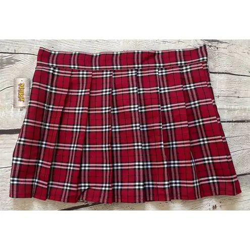 Spirit Halloween Sexy School Girl Plaid Mini Skirt NWT!