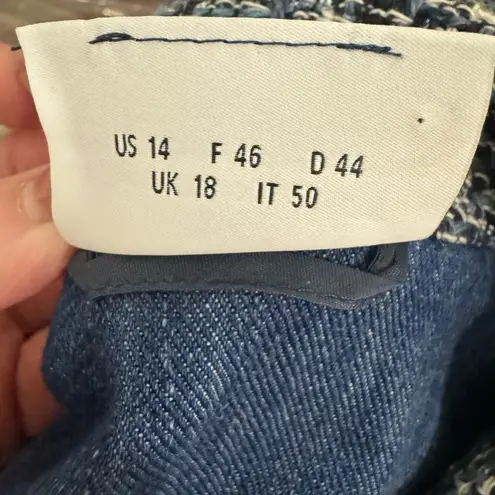 Akris Punto - Tweed Spread Collar Jacket Sz 14