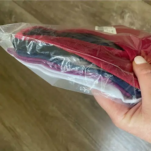 NEW Set Of 6 Crop Tank Tops ~ White Black Red Purple Coffee Navy ~ Size Small