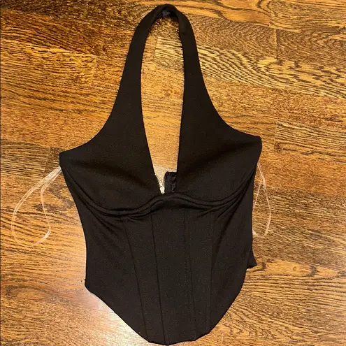 Windsor Black Halter top XS