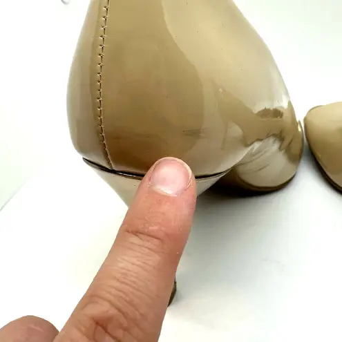 Mootsies Tootsies Peep Toe Nude Color Low Heel Open Toe heels size 8