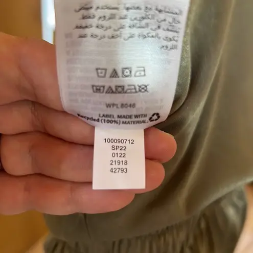 Bar III  Satin Jogger Jumpsuit Dusty Olive Size XS thumbnail 11