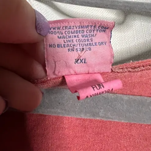 Crazy Shirts Hibiscus Dyed Pink Hawaii TShirt XXL