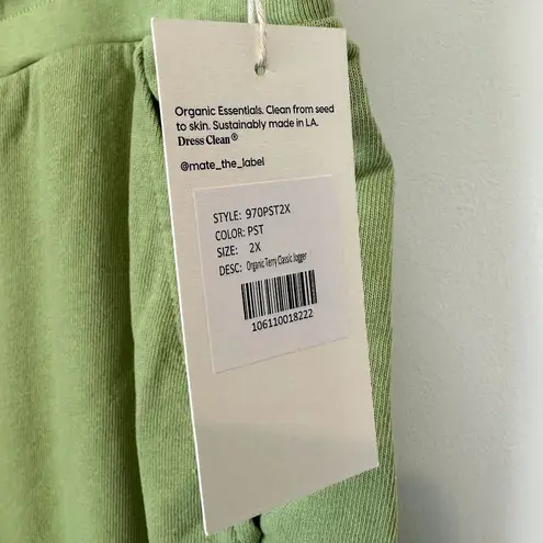 Mate the Label NWT Green Organic Terry Classic Jogger - 2X