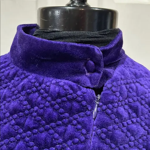 Vanesse House Robe – Vibrant Purple Velour (Size Small)