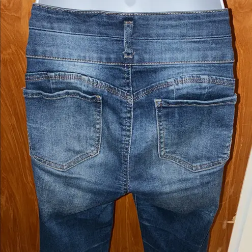 Wax Jean Wax Jeans Butt I love You Medium Wash Blue Jean Size 9