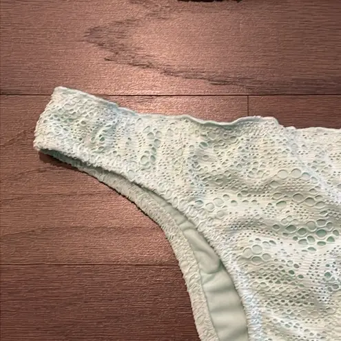 Mossimo Mint Triangle Binkini Top (Size S) and Bottom (Size M) Green