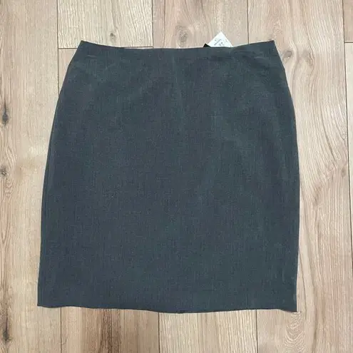 Apostrophe Stretch Skirt Womens 10 Gray Lined New Business Casual
