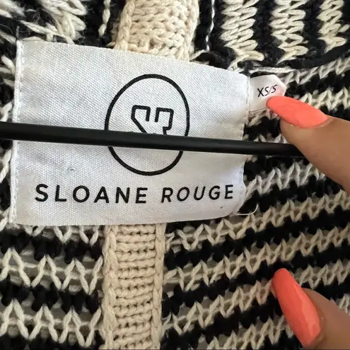 Sloane Rouge Longline Knit Bohemian Boho Oversized Vest Cardigan SR XS/S