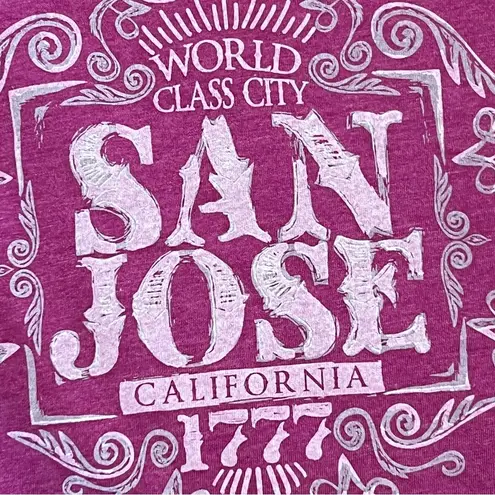 Next Level SAN JOSE CALIFORNIA t-shirt Large new with tags pink - Image 5