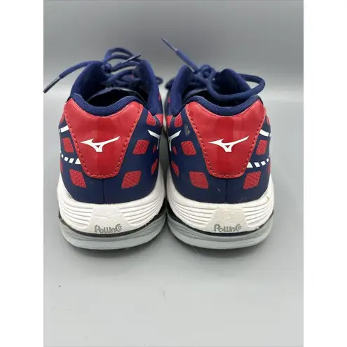 Mizuno  Wave Lightning Volleyball Court Shoes Red White Blue Women’s Sneakers 9.5