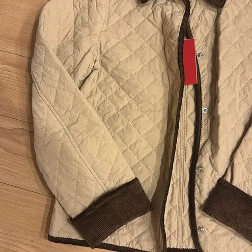 L'Academie by Marianna Niki Jacket in Beige & Brown