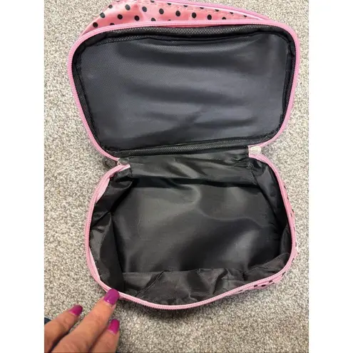 Double compartment make up bag Pink