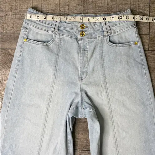 Anne Klein  Light Denim Wide-Leg Jeans