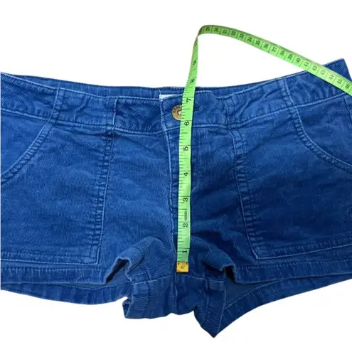 Hang Ten Vintage 1980s Blue Corduroy Micro Shorts Size Small