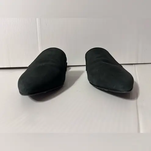 Jenni Kayne Oiled leather black mule slip on flat shoe EU 37 / US 7