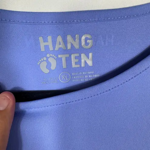 Hang Ten Womens XL Long Sleeve Top Athletic Activewear Purple