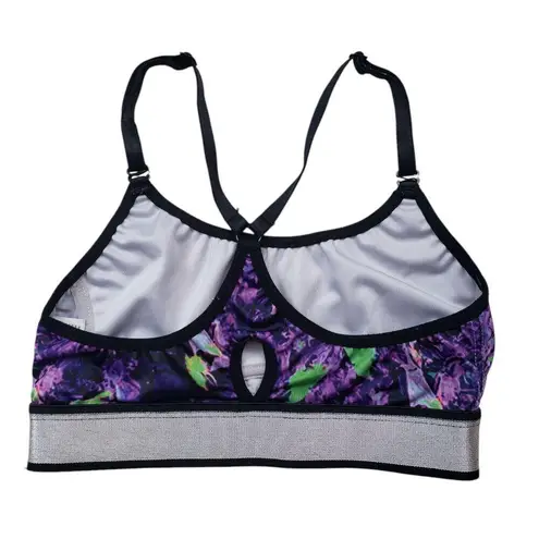 Haby Strappy Crop Sports Bra Womens Small Geometric Activewear Made in Colombia