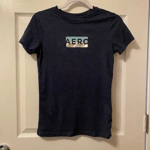 Aeropostale  navy classic crew tee