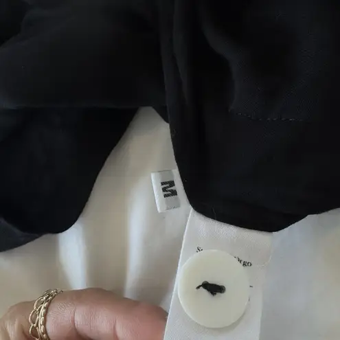 Sleeper Black Party Pajama Top Women’s Size M Button