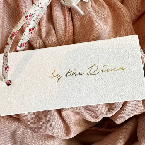 By The River Boho Cottagecore Sleeveless Midi Dress Size Large