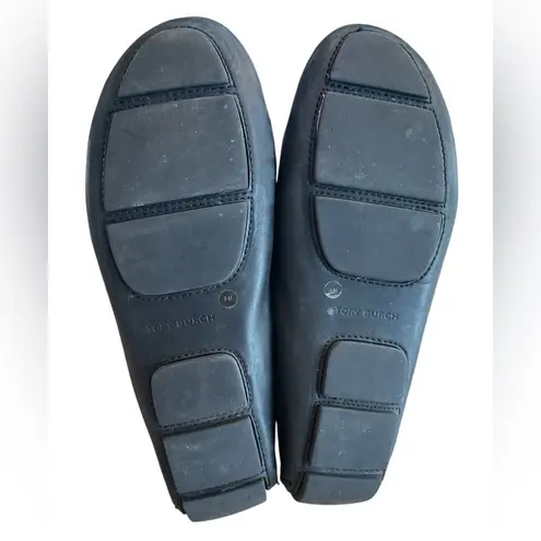 Tory Burch  Black Leather Moccasins