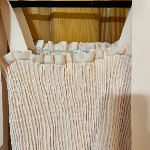 ASOS  DESIGN shirred bunny tie prom midi dress thumbnail 8