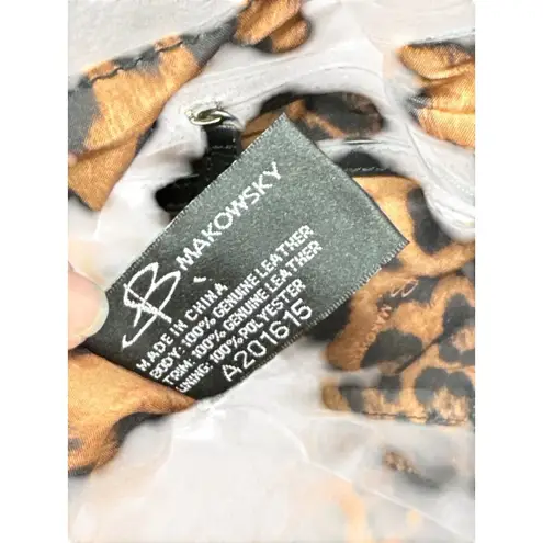 B Makowsky B. Makowsky Womens Black & Silver Leather Hobo Handbag Purse SKU 7813