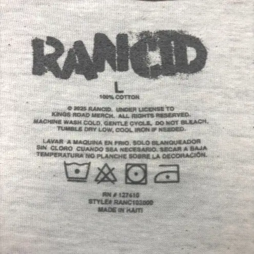 Rancid And Out Come the Wolves Punk Rock Band Tee L