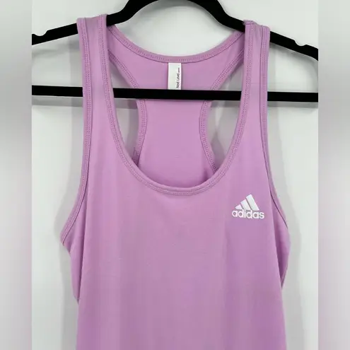 Adidas 🆕 NWOT  Racerback Tank Top Pink Athletic Wear Purple White Size Medium