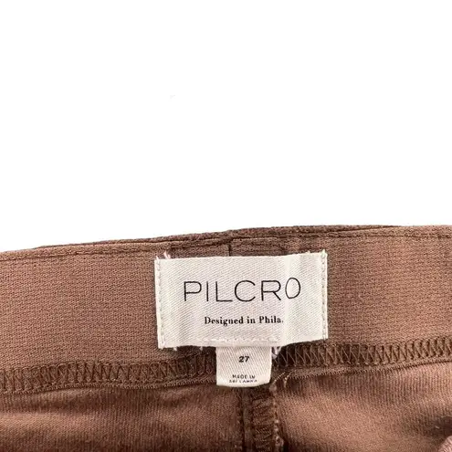 Pilcro NWT Brown Velvet Pull-On Mid-Rise Retro Flare Jeans Pants Women's Size 27