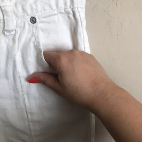 William B White Cropped Raw Hem Denim Jeans