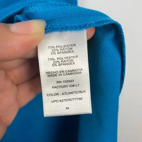 Derek Lam For Design Nation Blue Black Colorblock Sleeveless Bodycon Dress