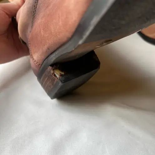 Arturo Chiang Enchante Riding Boots Tan Leather Knee High Round Toe Women’s 7.5