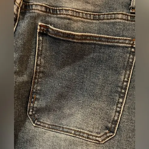 Great Smoky Los Angeles Flared Wide Leg Cropped Blue Denim Jeans Size 5