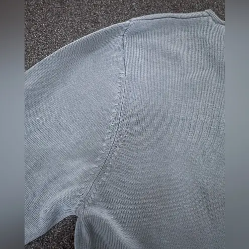 Lord & Taylor Womens 100% Silk Gray Crew Neck Sweater Base Layer Size M