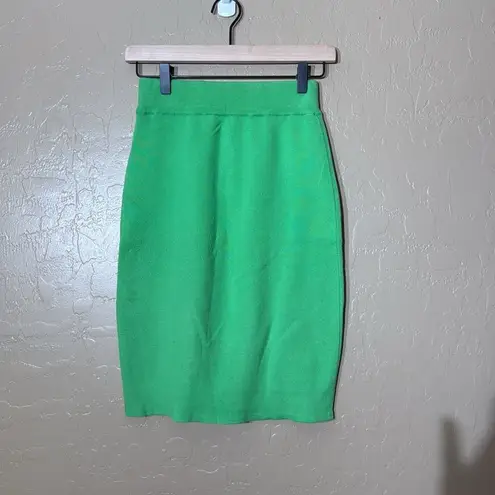 United Colors Of Benetton Vintage Lime Green Pencil Skirt