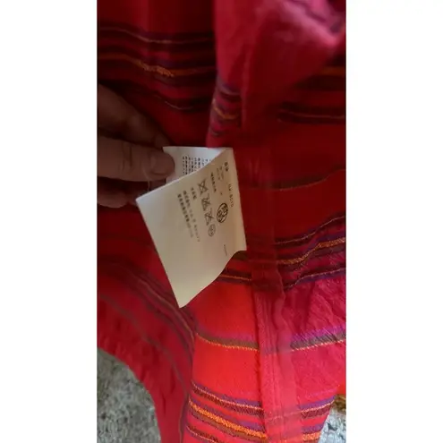 Comme des Garçons comme des garcons tricot red flannel shirt